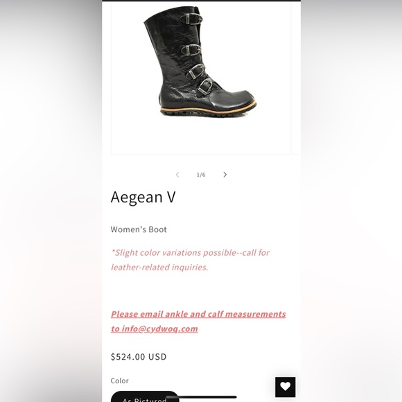 CYDWOQ Aegean V size 42 w black buckle boots - Picture 7 of 7